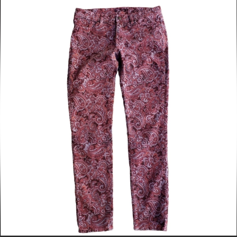 Prana Rhubarb Paisley Trinity Corduroy Pants 4